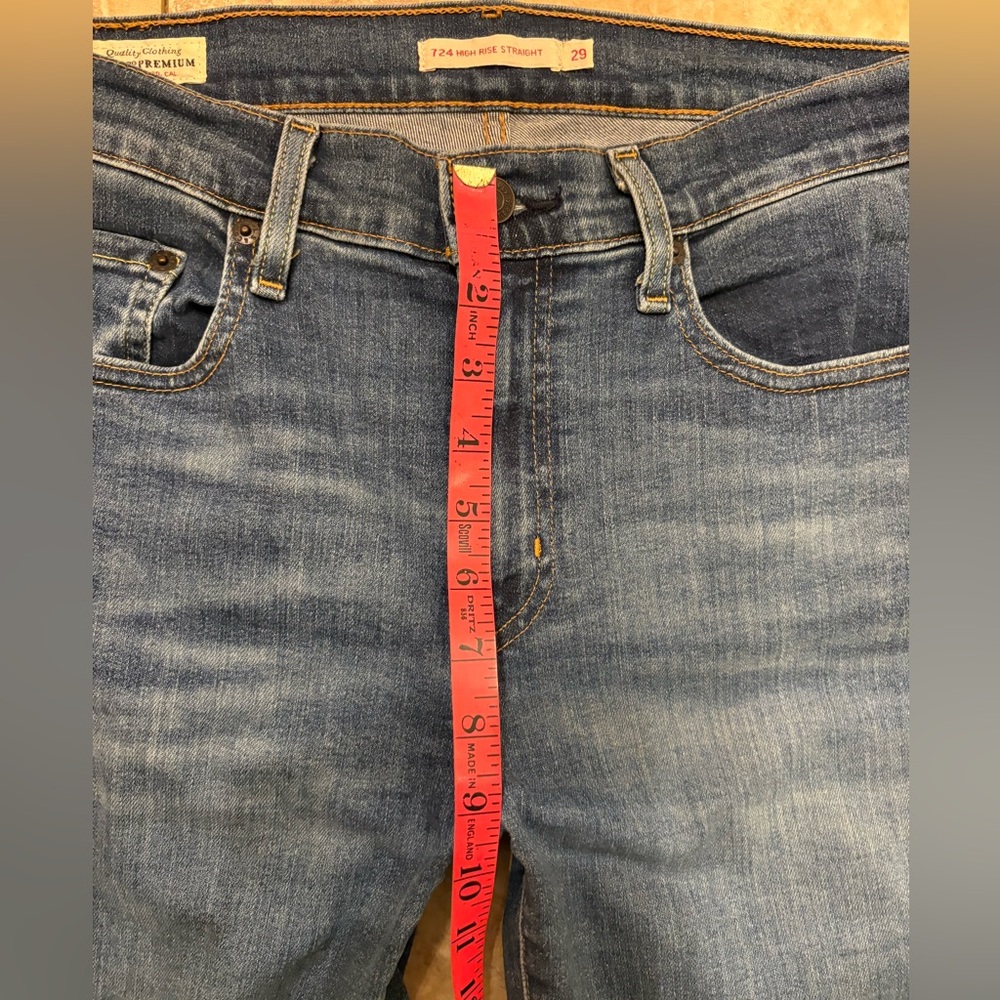 LEVI’S 724 HIGH RISE STRAIGHT WOMEN'S JEANS SIZE 29 - Picture 13 of 15